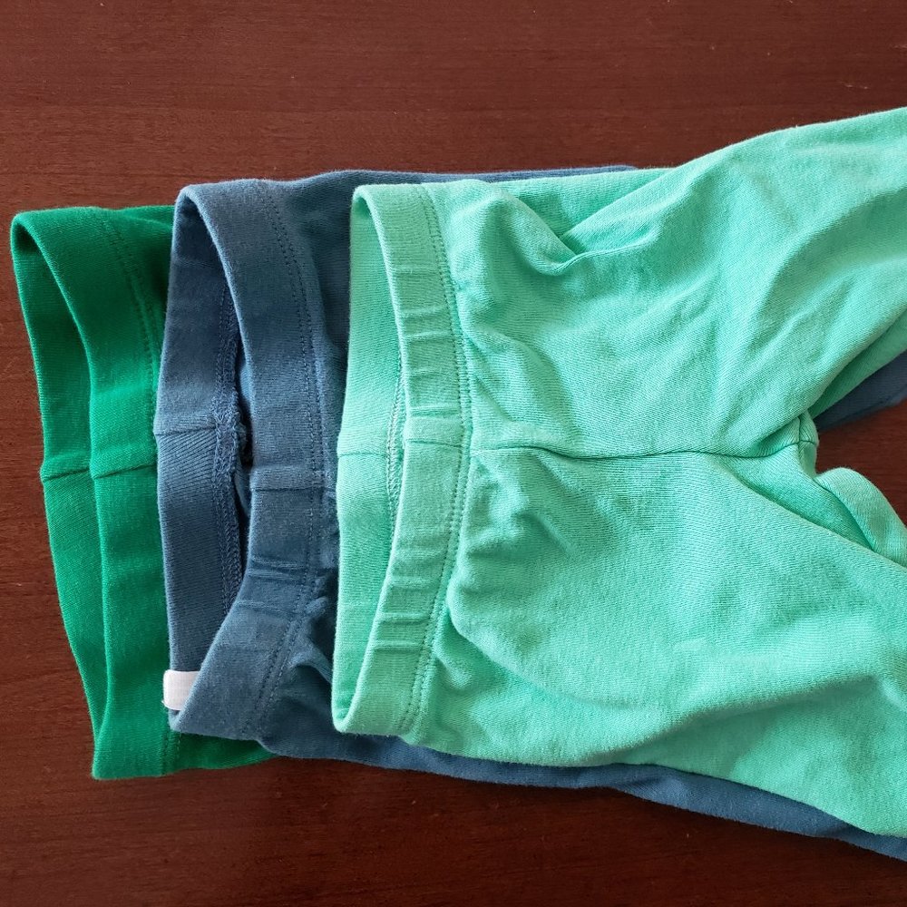 Set of three pairs of Primary baby pants, 0-3 months